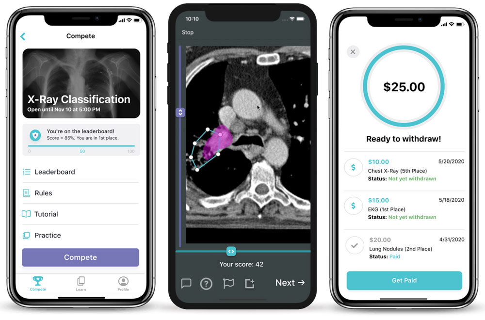 DiagnosUs mobile app screenshots