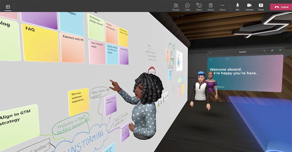 Microsoft Teams virtual meeting space