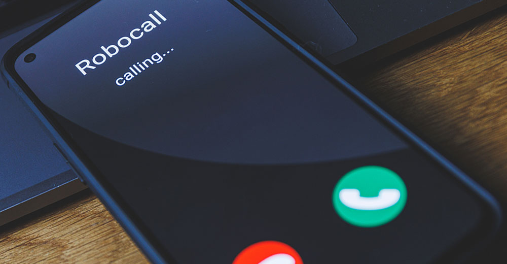 robocall incoming on a smartphone